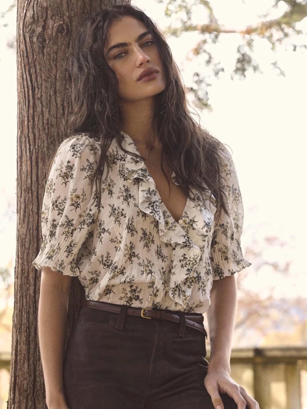 Doen Henri Top Crème Fleur du Palais Size Small